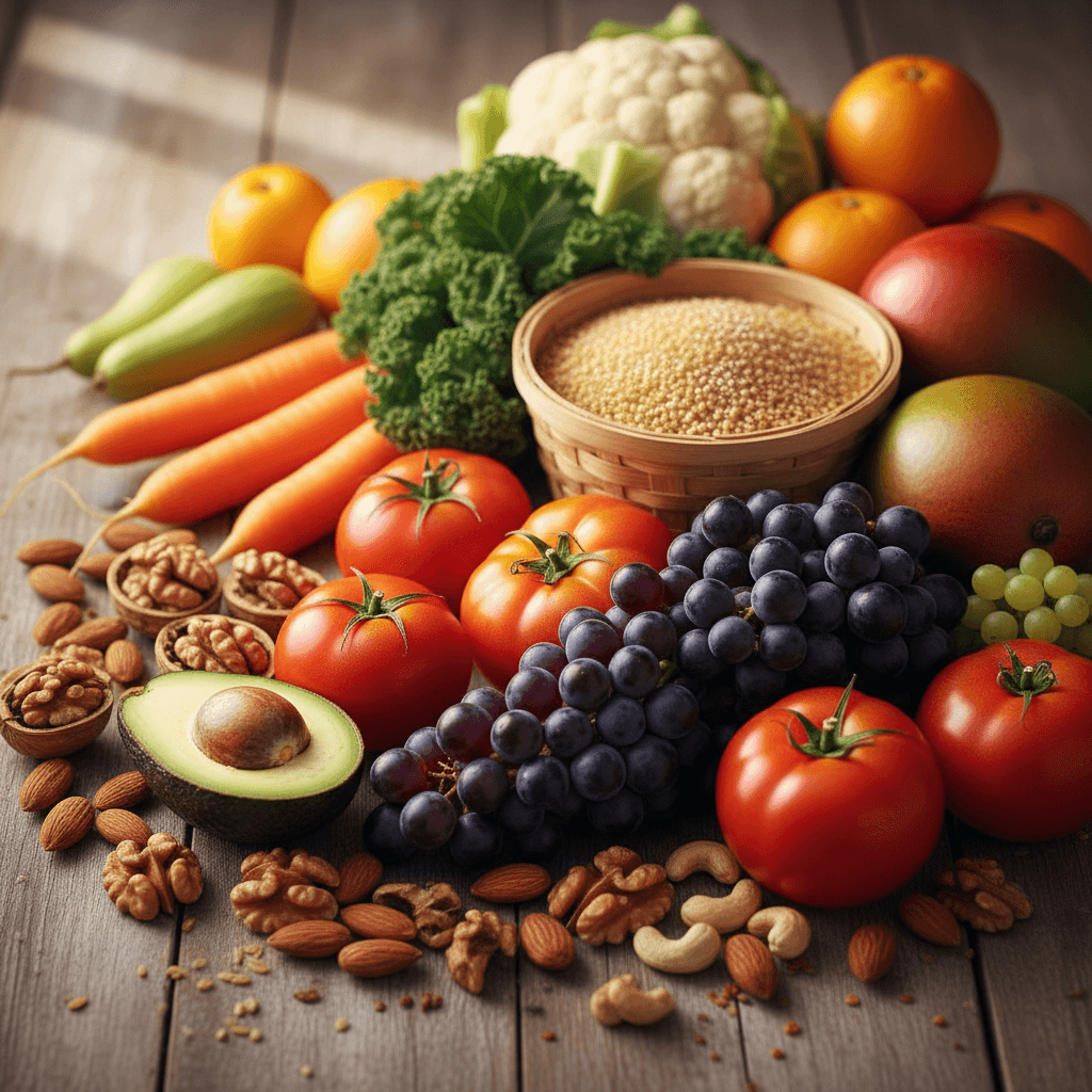 Fresh whole foods and natural ingredients