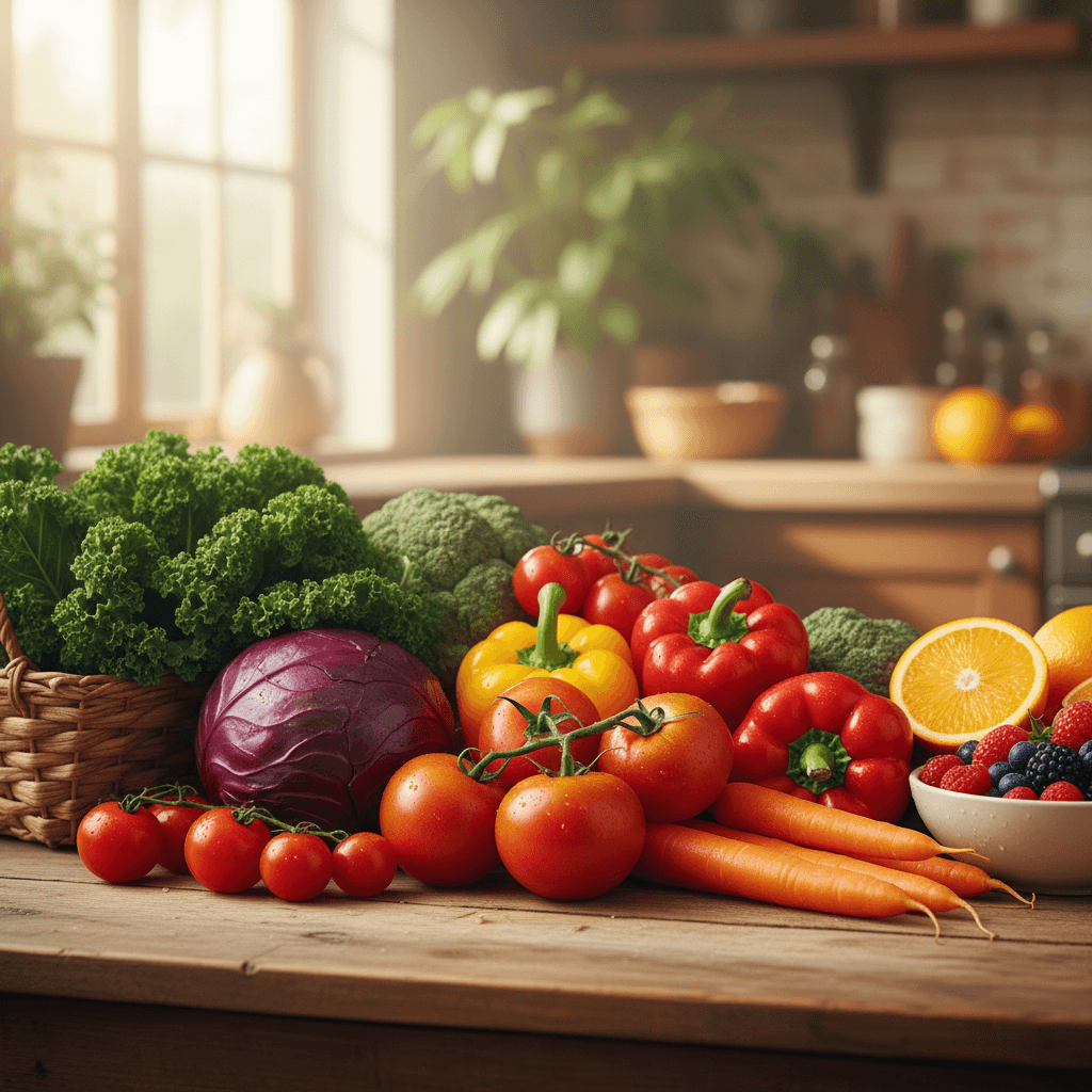 Fresh organic vegetables and whole foods at Alvin Health