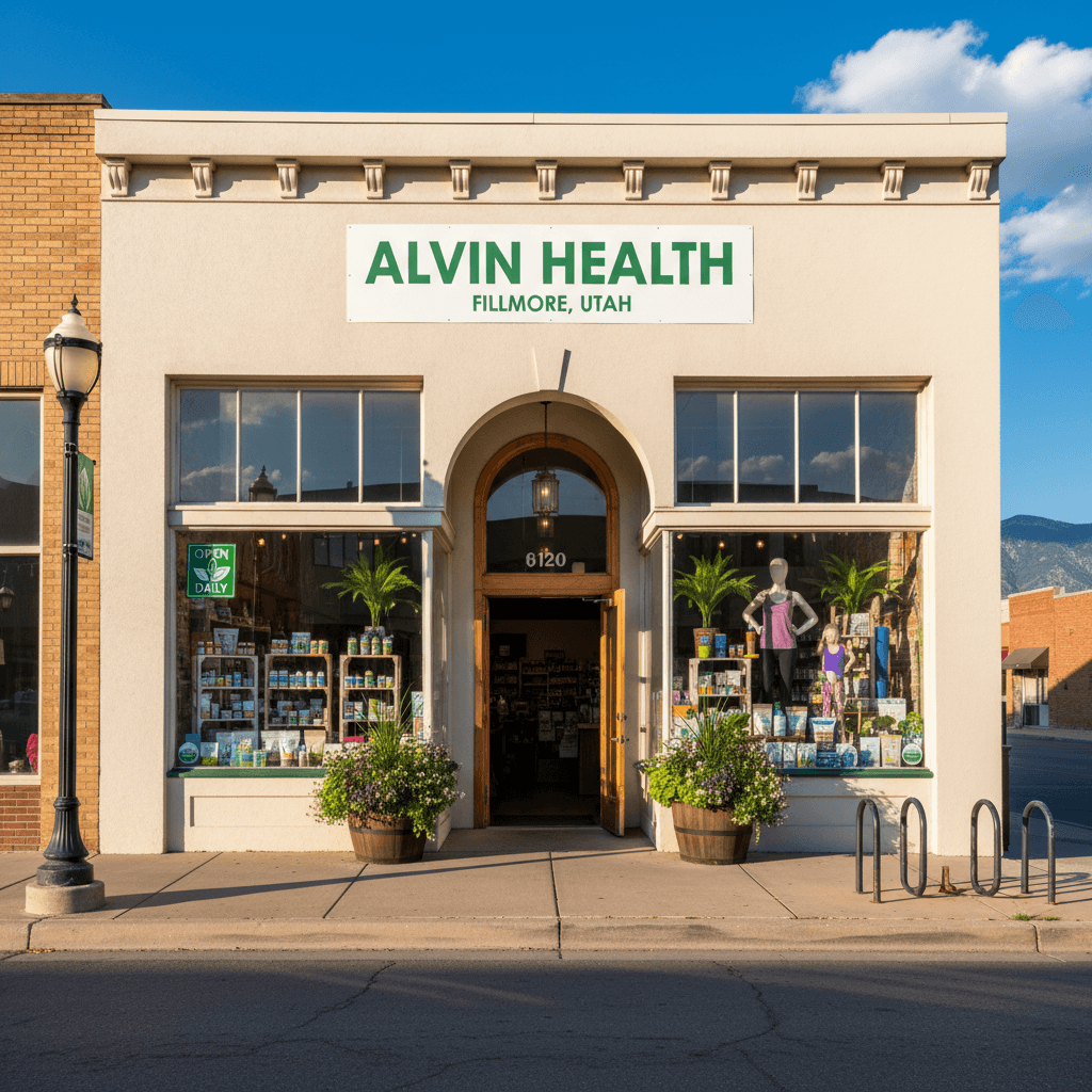 Alvin Health storefront in Fillmore, Utah